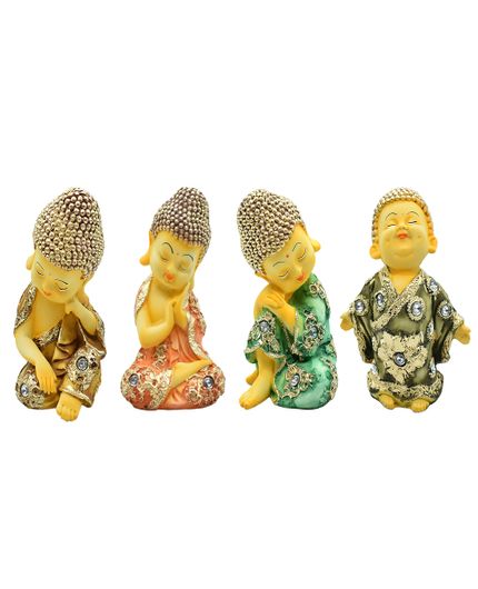 Child Monk Buddha Idols Set of 4