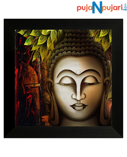 Religious Buddha Synthetic Frame Painting