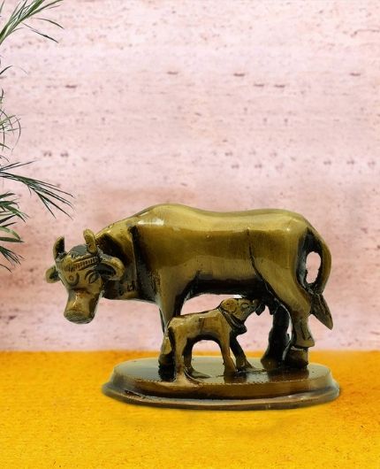 Cow and Calf Statue for Home Decor