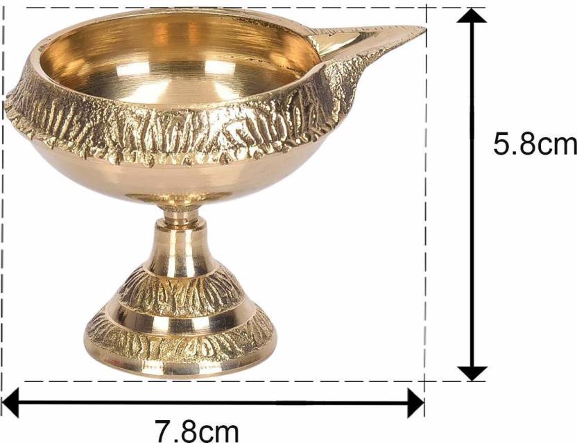 Kuber Diya Jyoti on Stand for Pooja and Diwali Festival Brass Table Diya