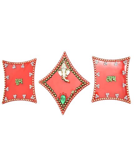 Shubh Labh Ganesh Acrylic Rangoli Set