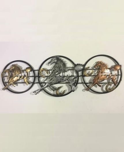 Three Horses Metal Wall Art / Hanging