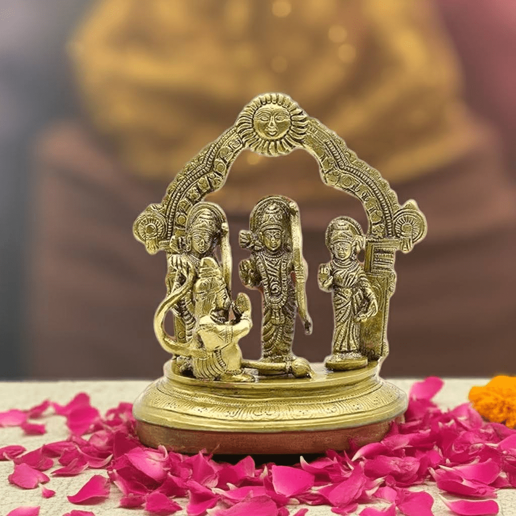 Brass Ram Darbar Murti For Home