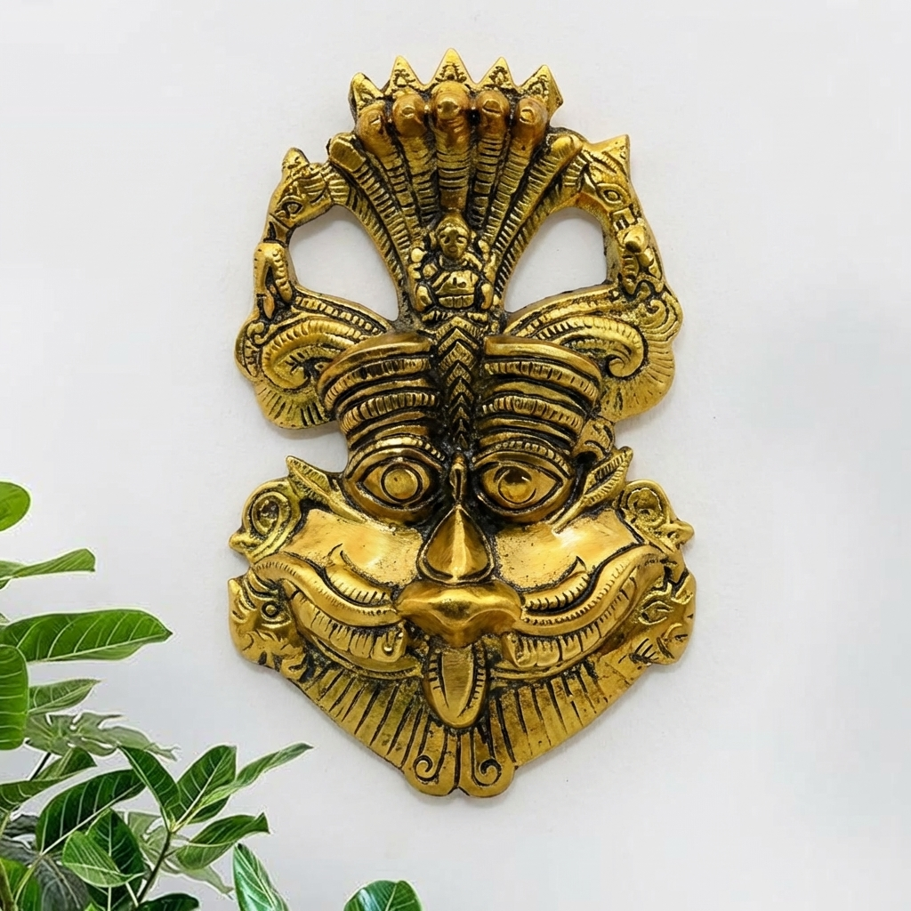 Metal Kirtimukha Wall Hanging for Home Entrance & Door Vastu Online