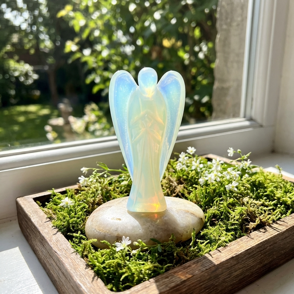 Angel Amethyst Natural Crystal Healing Reiki Stone