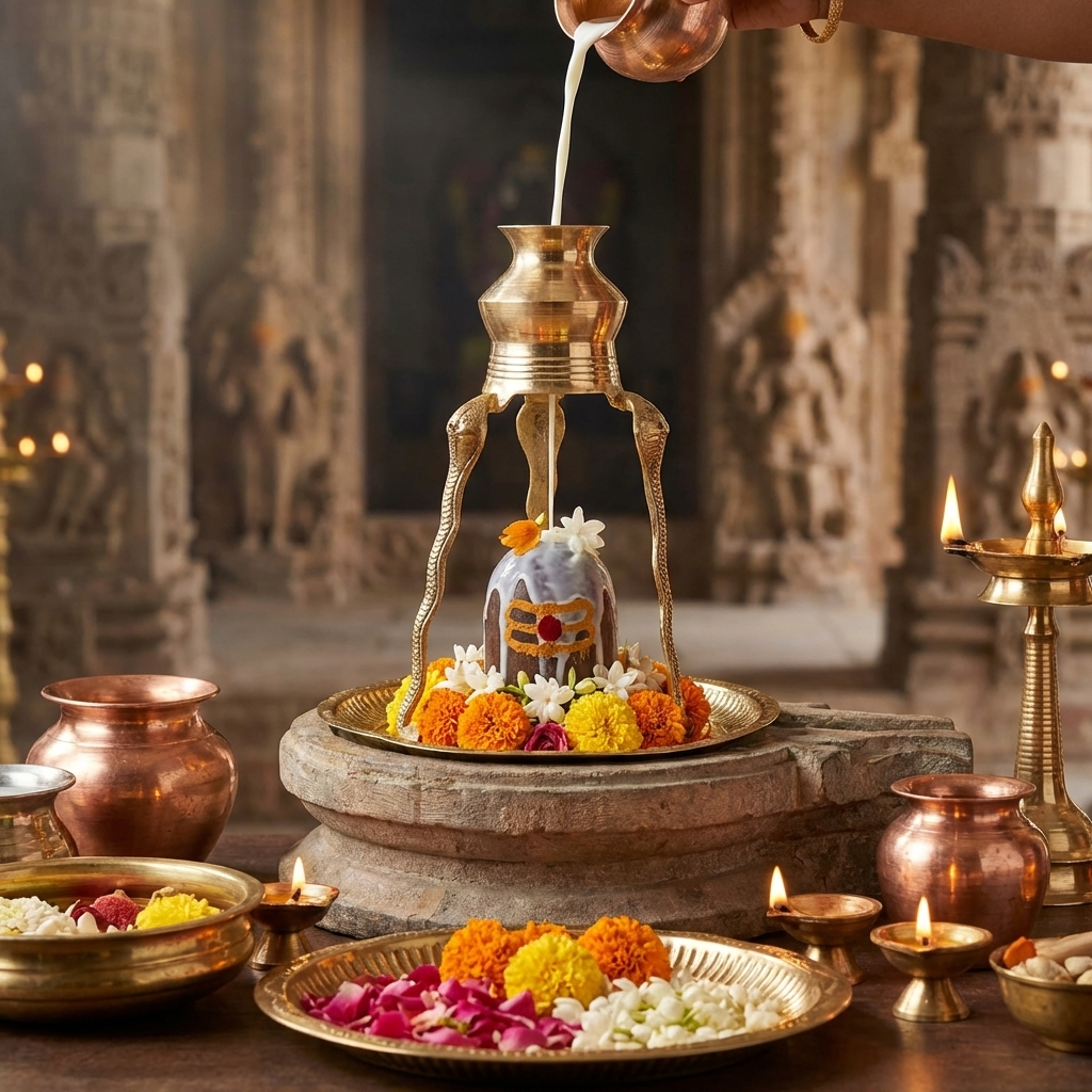 Shivalingam Abhishekam Set (Small)