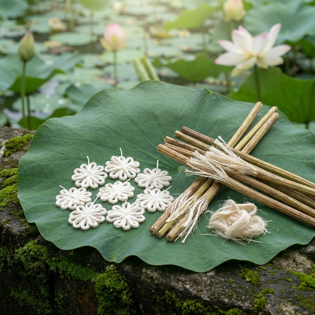 Lakshmi Tamara Vattulu/Thamarai Thiri/Lotus Kamal Steam Wicks for Puja (Pack of 10)