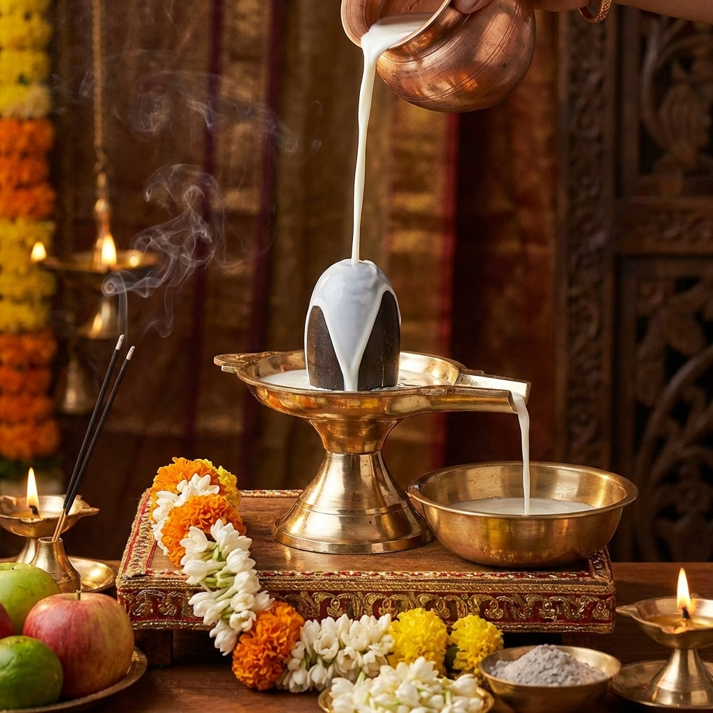 Brass Abhishekam Stand Patra Plate