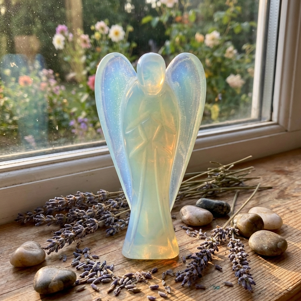 Angel Amethyst Natural Crystal Healing Reiki Stone