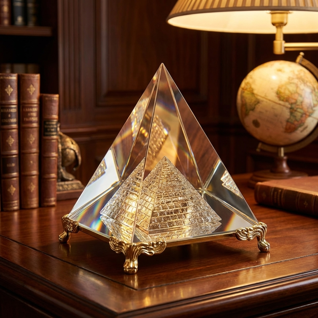 Feng Shui Crystal Pyramid For Positive Energy