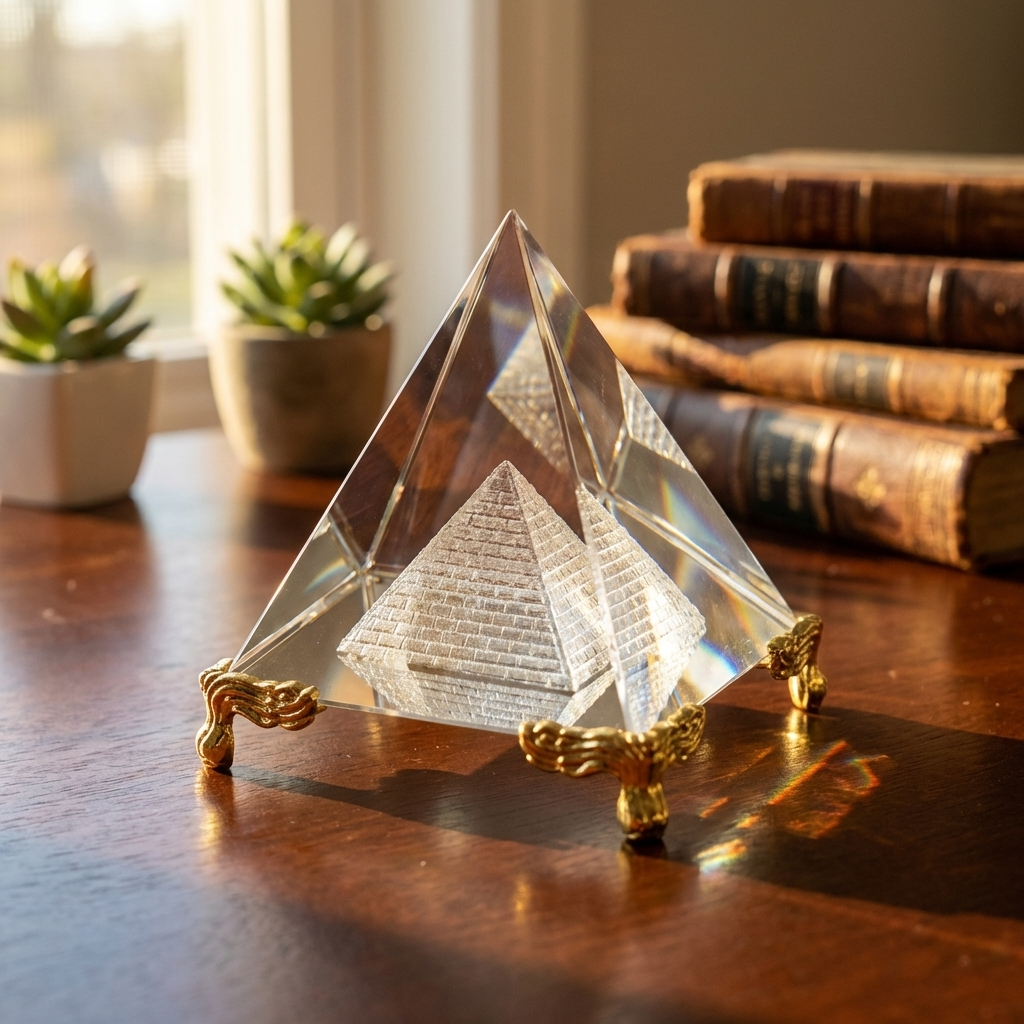 Feng Shui Crystal Pyramid For Positive Energy