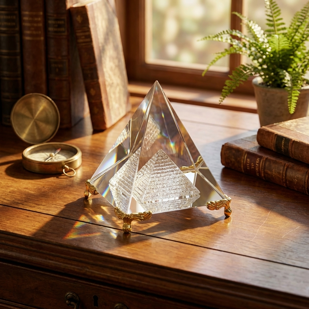 Feng Shui Crystal Pyramid For Positive Energy