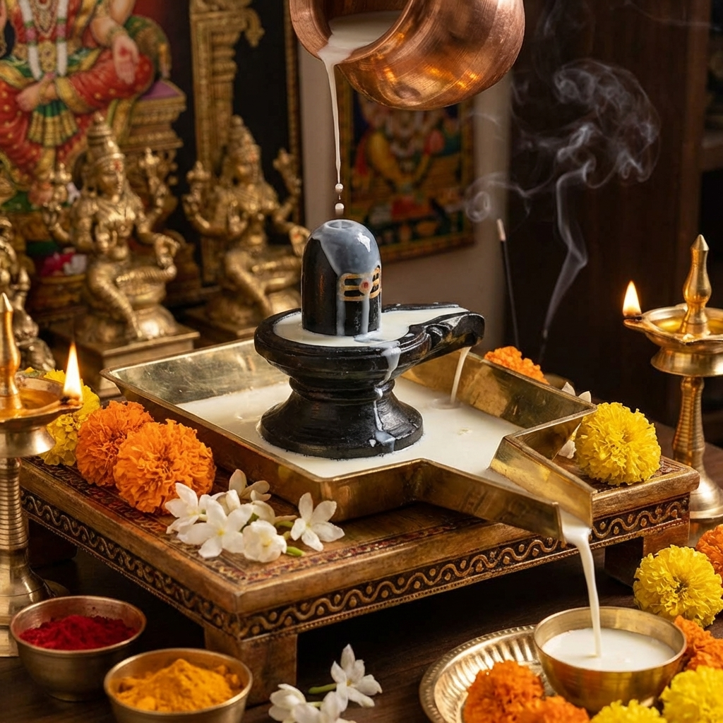 Square Design Brass Abhishek Plate for Puja(40cm)