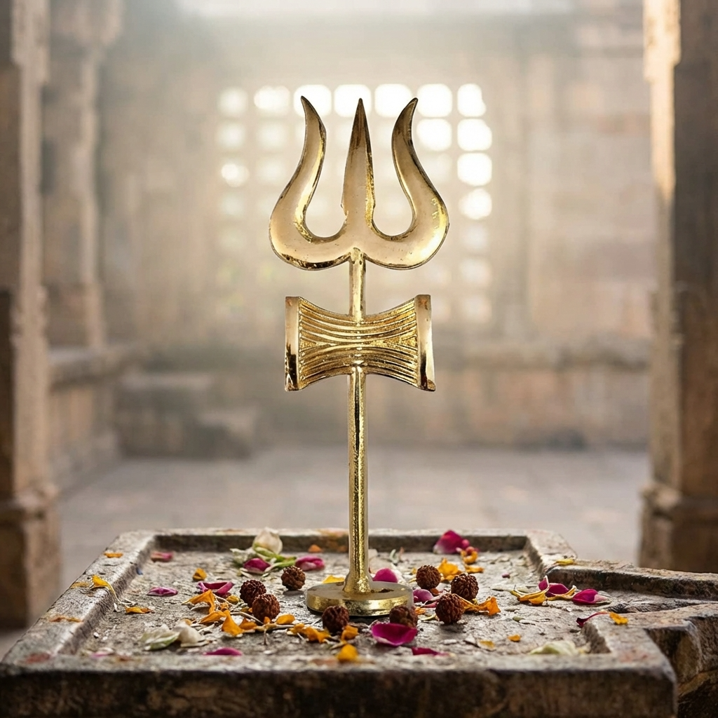 Damru Trishul with Stand
