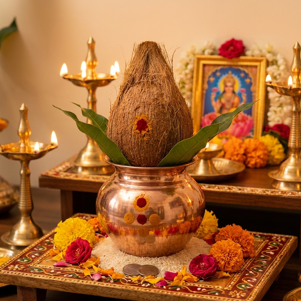 Copper Lota 500 ml & Copper Kalash for Pooja | Pure Copper Puja Lota Online