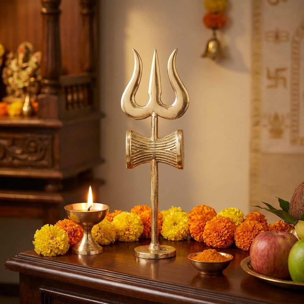 Damru Trishul with Stand