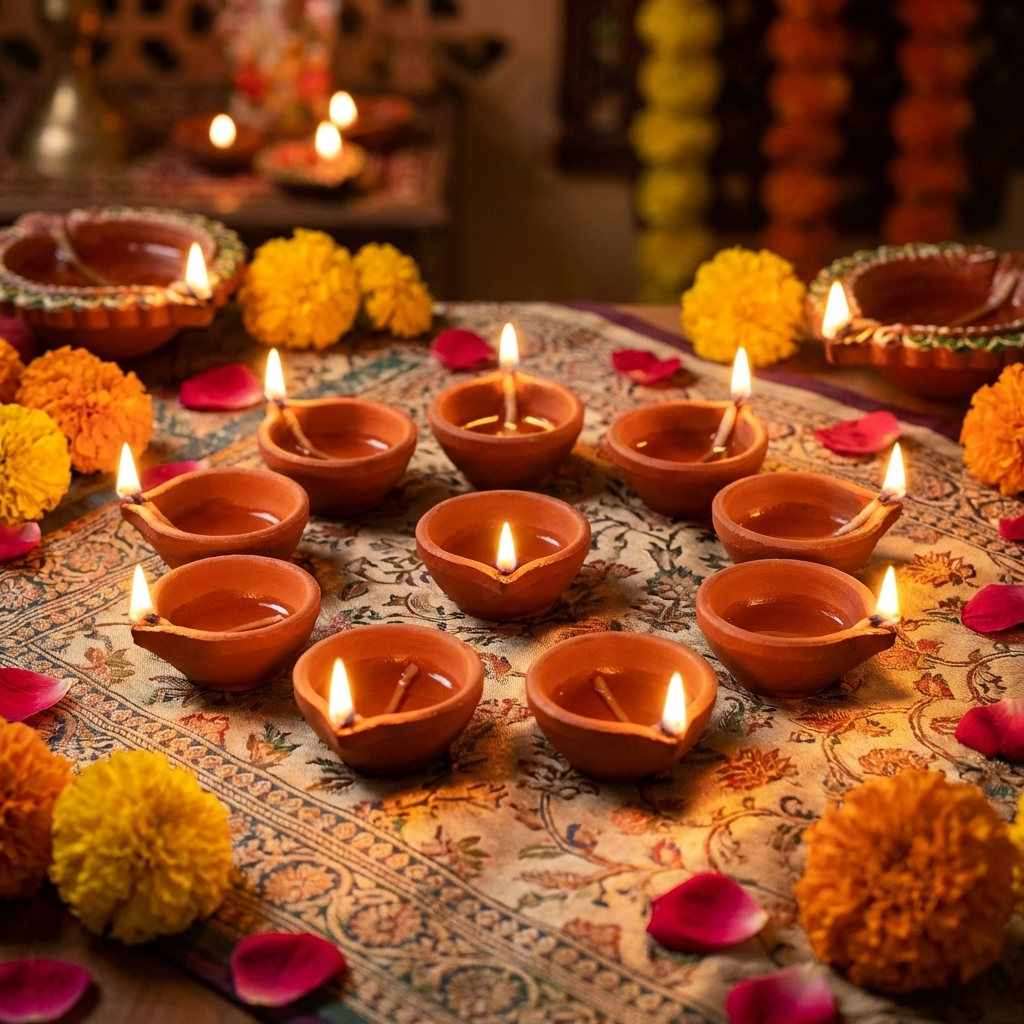 Clay Diya| Diwali Decoration Items for Home Decor (2 Inch,50 pcs).