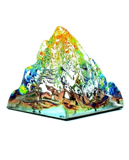 Feng Shui Vastu Kailash Pyramid for Positive Energy, Good Luck, and Prosperity Multicolour