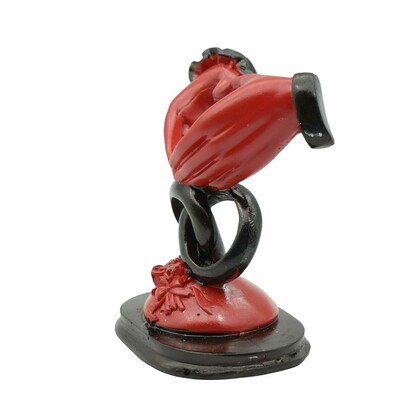 Love Couple Ring Showpiece Statue Gift For Valentine Day