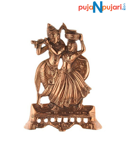Beautiful Radha Krishna Dancing Idol