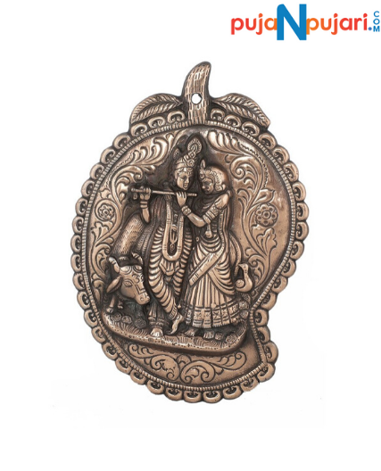 Radha Krishna with Cow