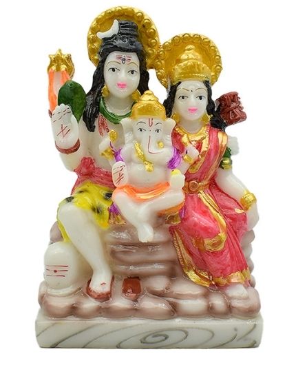 Shiva Family Idol Decorative Showpiece for Home Decor