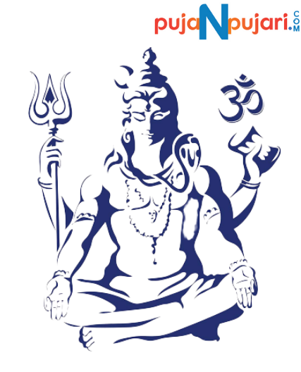 Lord Shiva Om Meditating Wall Sticker