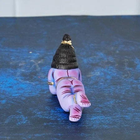 Krishna Navratri Kolu Doll Lying on Floor - Handmade