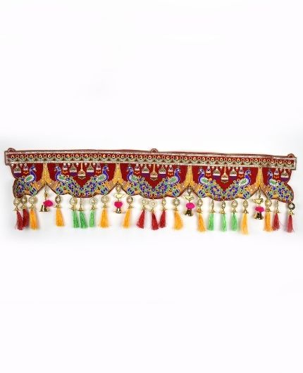 Velvet Peacock Design Toran Bandarwal