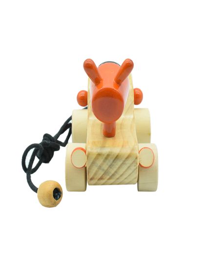 Channapatna Pull Along Tractor Toy for Kids