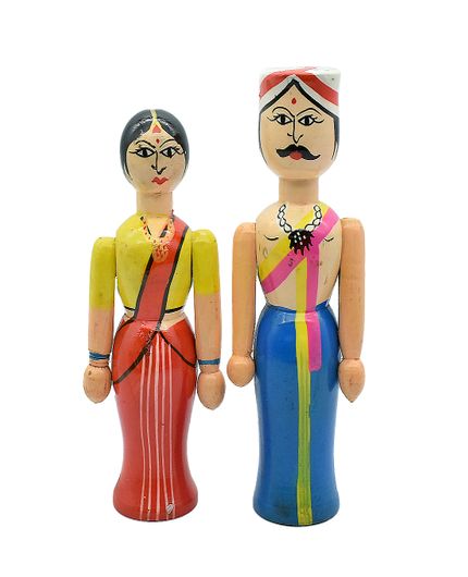 Traditional Village Couple Dolls Set