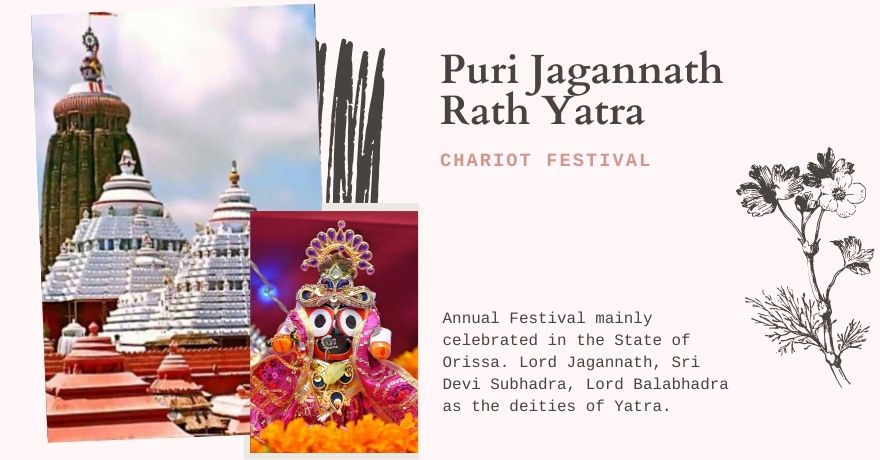 Puri Jagannath Rath Yatra : Celebrations, Specification of Chariots and Rituals