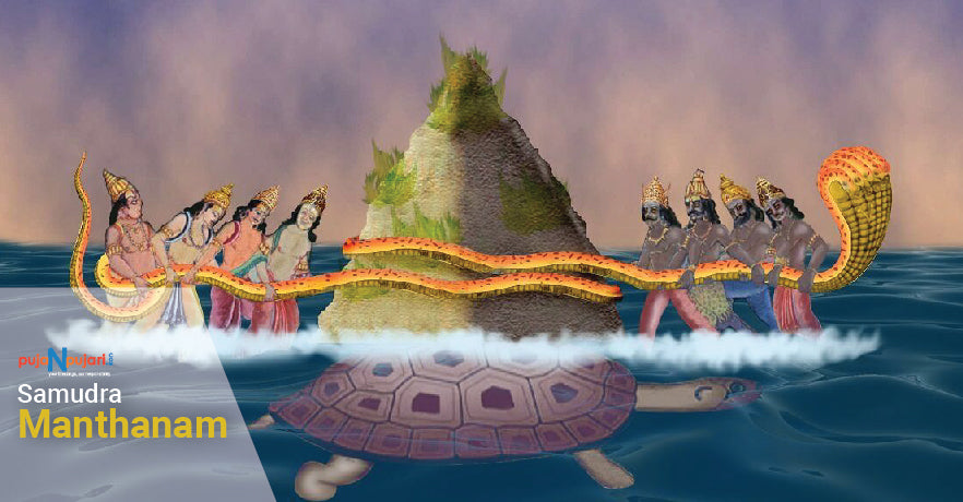 Samudra Manthanam Story From Vishnu Purana & Shiv Purana