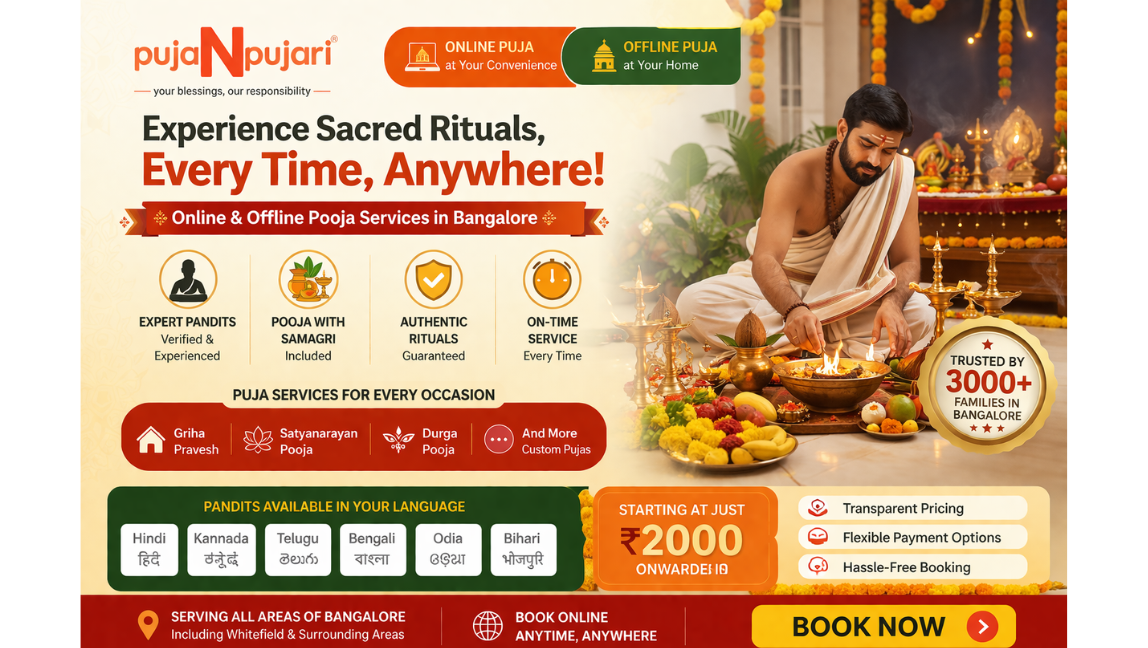 Why Book Pooja Services from PujanPujari in Bangalore?