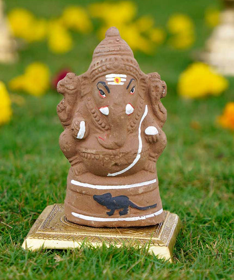 Eco Friendly Plantable Ganesha Idol -6 Inch