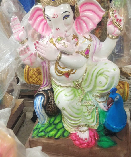 Eco Friendly Ganpati Idol Built by Paper |Size 5 Feet | Ganesha Idol