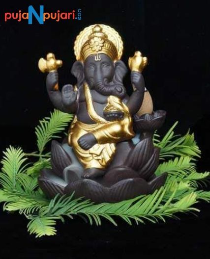 Lotus Design Ganesha Smoke Fountain