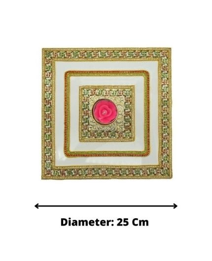 Swasthik Design Acrylic Rangoli Set for Floor