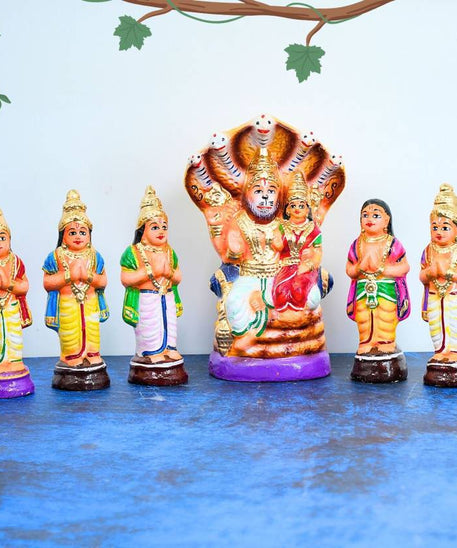 Narasimha Swamy Bhakta Prahlada Golu Dolls Set of 6Pcs