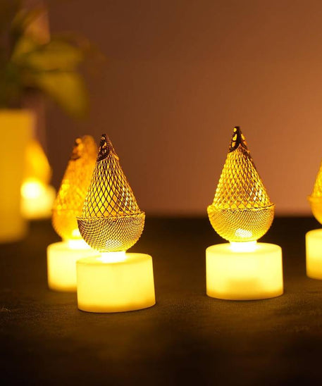 Battery Led Diya For Diwali- Pack of 12