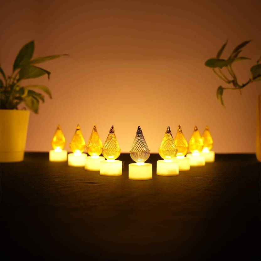 Battery Led Diya For Diwali- Pack of 12
