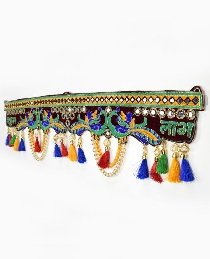 Peacock Design Traditional Door Hanging