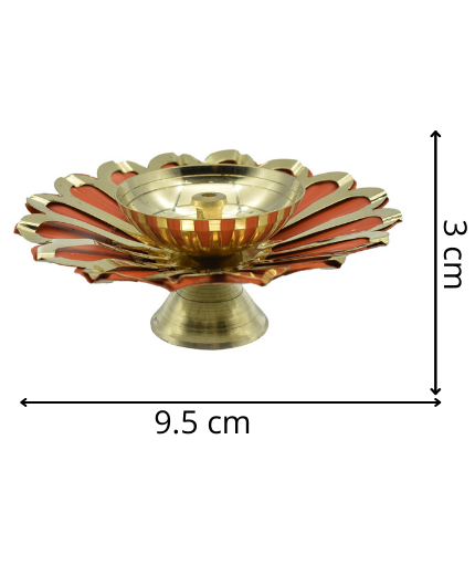 Lotus Brass Diya for Diwali Decoration