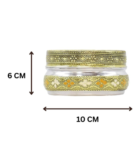 Steel Container Box – Meenakari Storage Box | Multicolour | Pack of 1