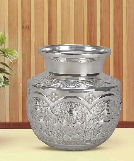 Ashta Lakshmi Design Pooja Kalasham 10 Cms