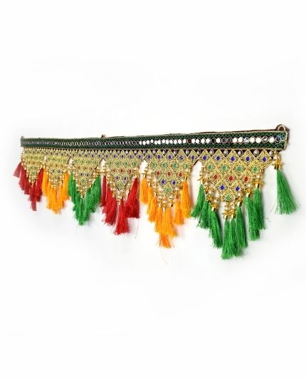 Embroidery Glass Work Traditional Door Hanging