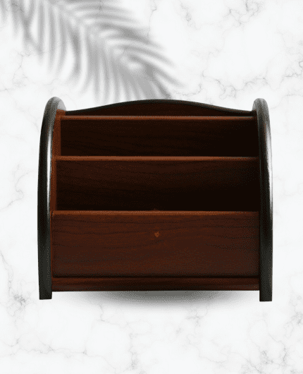 Wooden Pen Stand for Office Table Wooden Desktop Storage Holder Stand for Pen/Pencil.