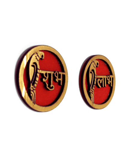 Shubh Labh Stickers for Pooja Decoration