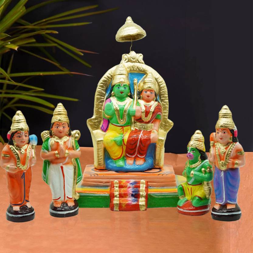 Rama Pattabhishekam Navaratri Golu Dolls Set Decorative Showpiece