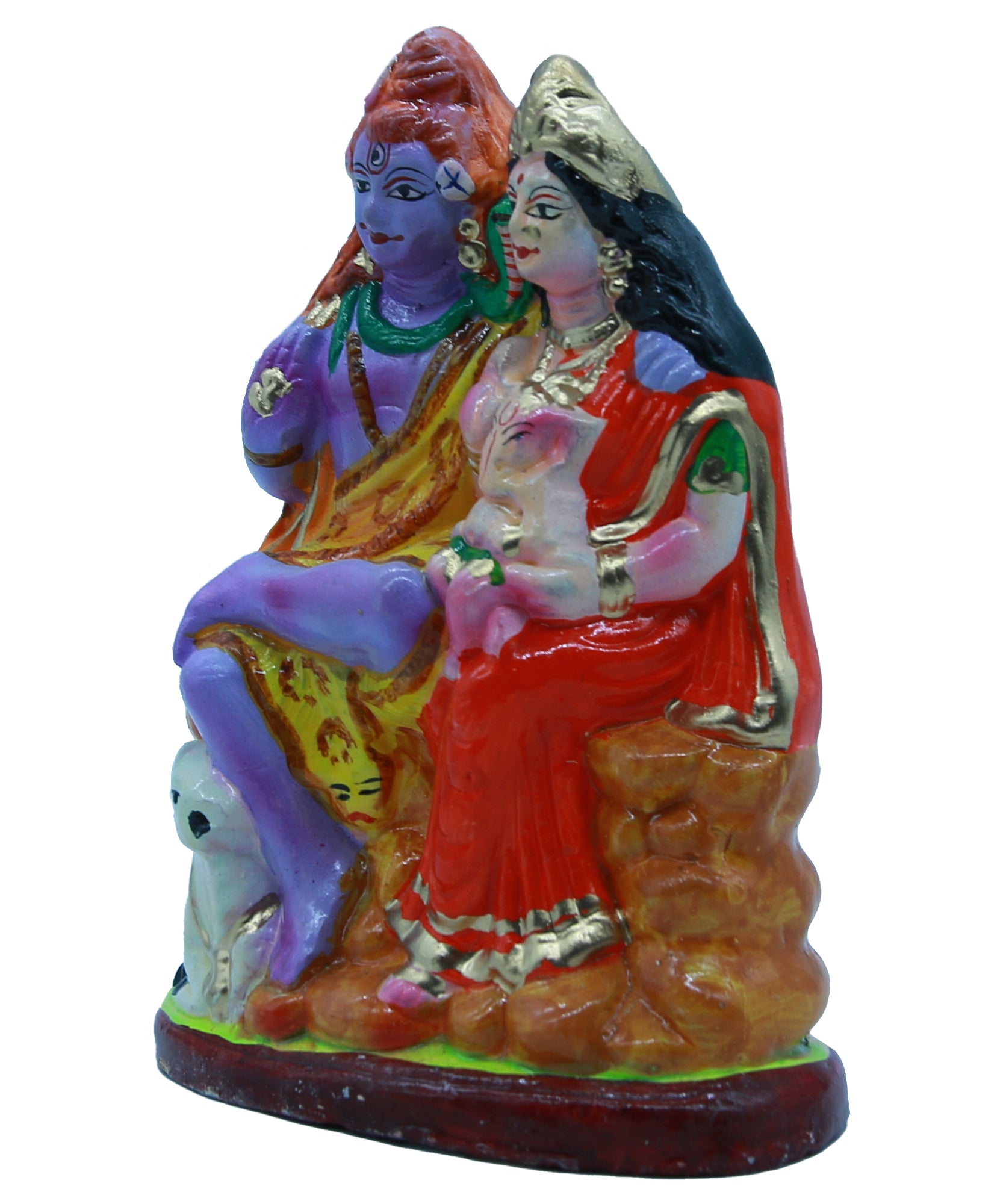 Shiva Pariwar Decorative Showpiece Golu Dolls Set